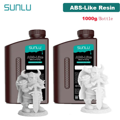 SUNLU UV ABS Like Resin 405nm 2KG 1KG/ Bottle Low Odor And Low Shrinkage For LCD 3D Printer Printing Material 3D Printing