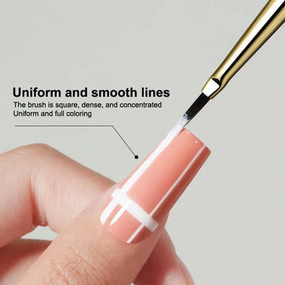 Nail Art UV Gel DIY Design Manicure Painting Brush Acrylic Lines Pen Stripes Grid Flower Butterfly Drawing Watercolor Brushes