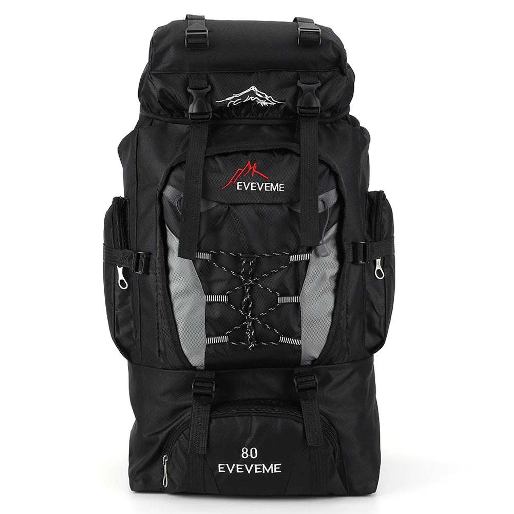80L wasserdichter Wanderrucksack, Campingrucksack, Trekkingrucksack, großer Reiserucksack für Herren, Outdoor-Sport- und Bergsteigerrucksack
