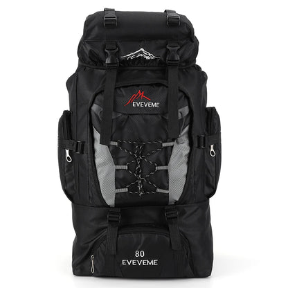 80L wasserdichter Wanderrucksack, Campingrucksack, Trekkingrucksack, großer Reiserucksack für Herren, Outdoor-Sport- und Bergsteigerrucksack