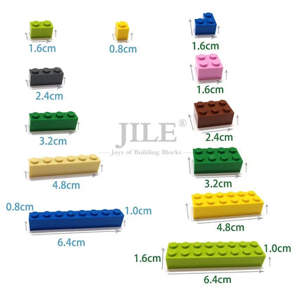 50pcs MOC Building Blocks Brick 2x2 3003 DIY Enlighten Creative Basics Classic Sets Compatible with Assembles Particles Toys