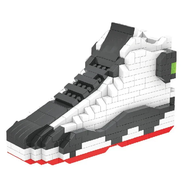 Mini Sports Basketball Shoes Building Blocks Sneakers Model DIY Assembly Bricks Toys For Children Boys Birthday Christmas Gifts