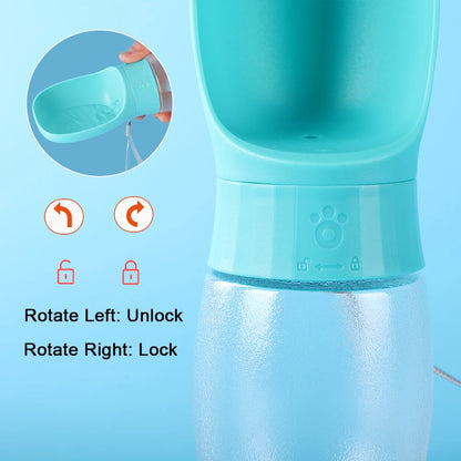 300ml Dog Water Bottle For Small Large Dogs Cat Portable Puppy Cup Outdoor Travel Proof Drinking German Shepherd Pet Supplies