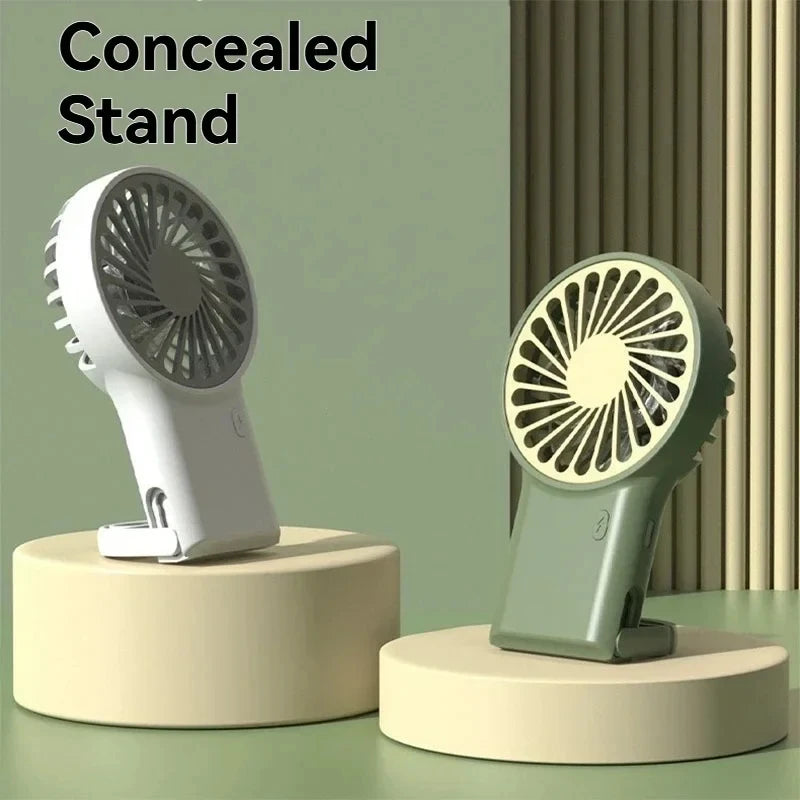 Portable Foldable Mini Fan USB Handheld Desktop Cooling Fan 3-Speed Quiet Personal Fan for Outdoor Travel Camping Dorm Room use