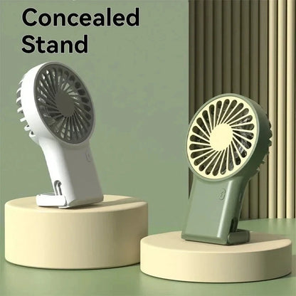 Portable Foldable Mini Fan USB Handheld Desktop Cooling Fan 3-Speed Quiet Personal Fan for Outdoor Travel Camping Dorm Room use
