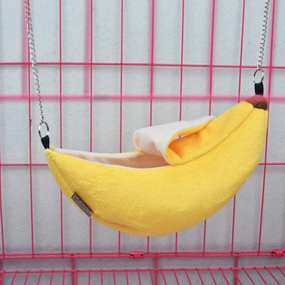 Hamster cotton nest banana Shape House Hammock Bunk Bed House Toys Cage For Sugar Glider Hamster Small Animal Bird Pet Supplies
