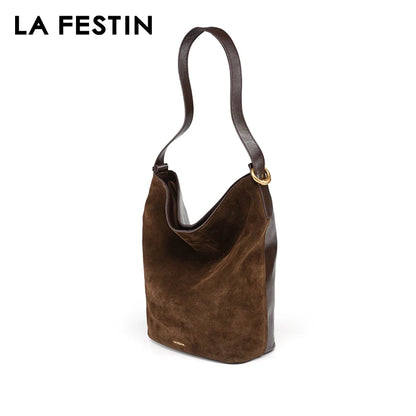 LA FESTIN Original Brand Shoulder Bag Designer Luxury Bag Bucket Bag Crossbody Bag Handbag Women Autumn and Winter Bags