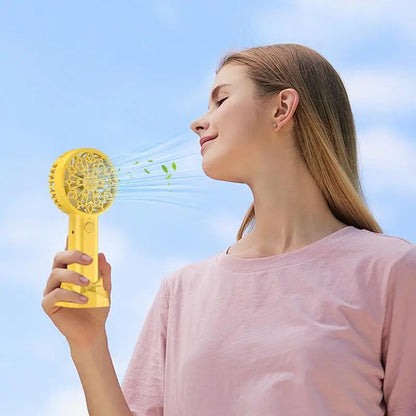 Portable Handheld Fan Powerful USB Adjustable Portable Fan Personal Cooling Device For Daily Commuting Car Travel Beach Trips