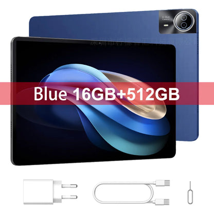 NEW 14 Inch Tablet PC Large Screen 1920x1200 IPS CPU T616 16+512GB Tablet 14" Android 15.0 4G LTE Game Studio PAD Drawing stylus