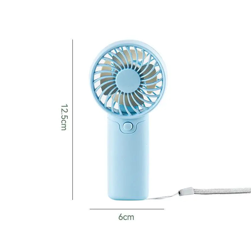 Portable Fan Creative Small Fan Pocket Hand-held Fan Lightweight Adjustable Cute Handheld Outdoor Fan Air Cooler Students Gift