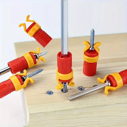 3PCS Universal Screwdriver Bit Holder Clamp Screw Fixator Woodworking Tool Screw Driving Tool Set for Home Improvement