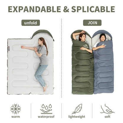 Naturehike Y150 Sleeping Bags Ultralight Cotton Sleeping BagOutdoor Camping Home Leisure Sleeping Bag Hiking Sleeping Bag