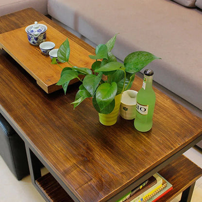 Leisure Wrought Iron Coffee Table Industrial-Style Side Table for Home Use