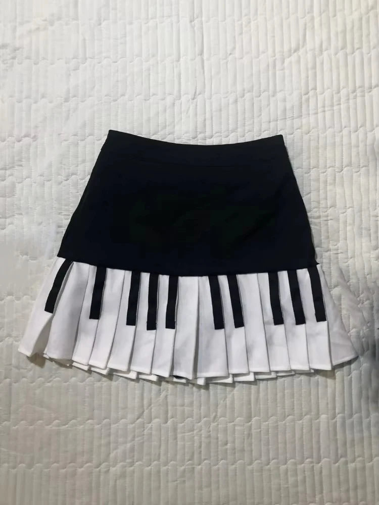 Japanese Y2k Cute Ruffled Plaid Skirt Punk Rock Subculture Cake Skirts Japanese Preppy Style Casual New 2025 Women Skirts