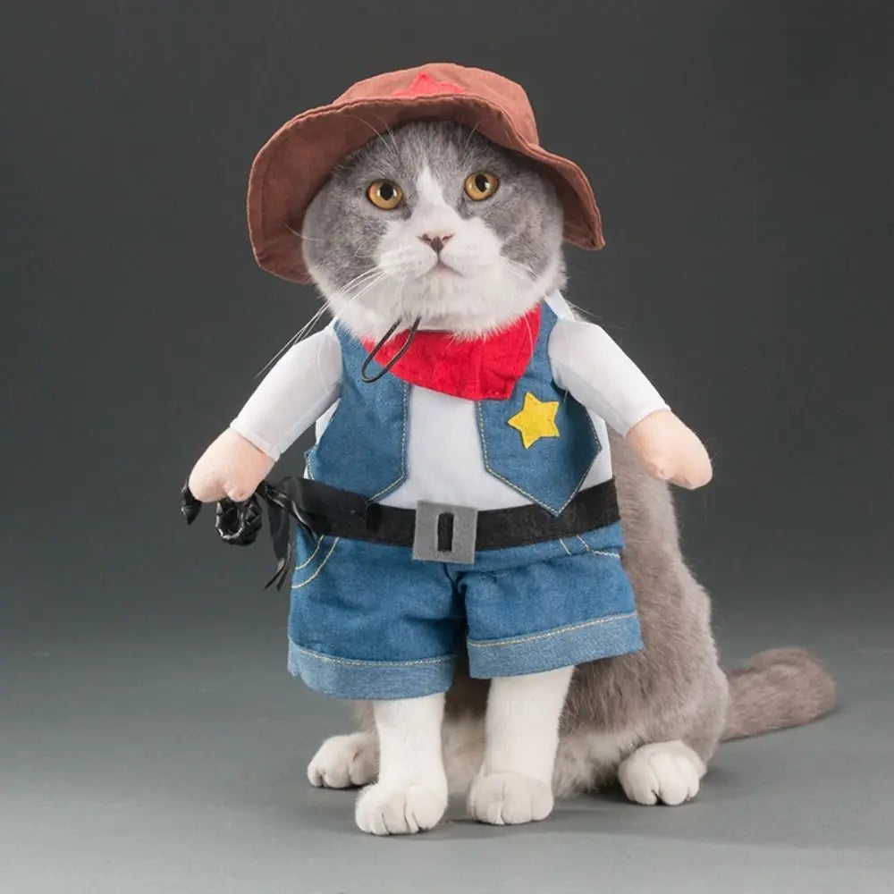 Easy To Wear Halloween Pet Costume Soft Fabric Funny Dog Cosplay Clothing Pet Supplies Uniform Kitten Puppy Costume