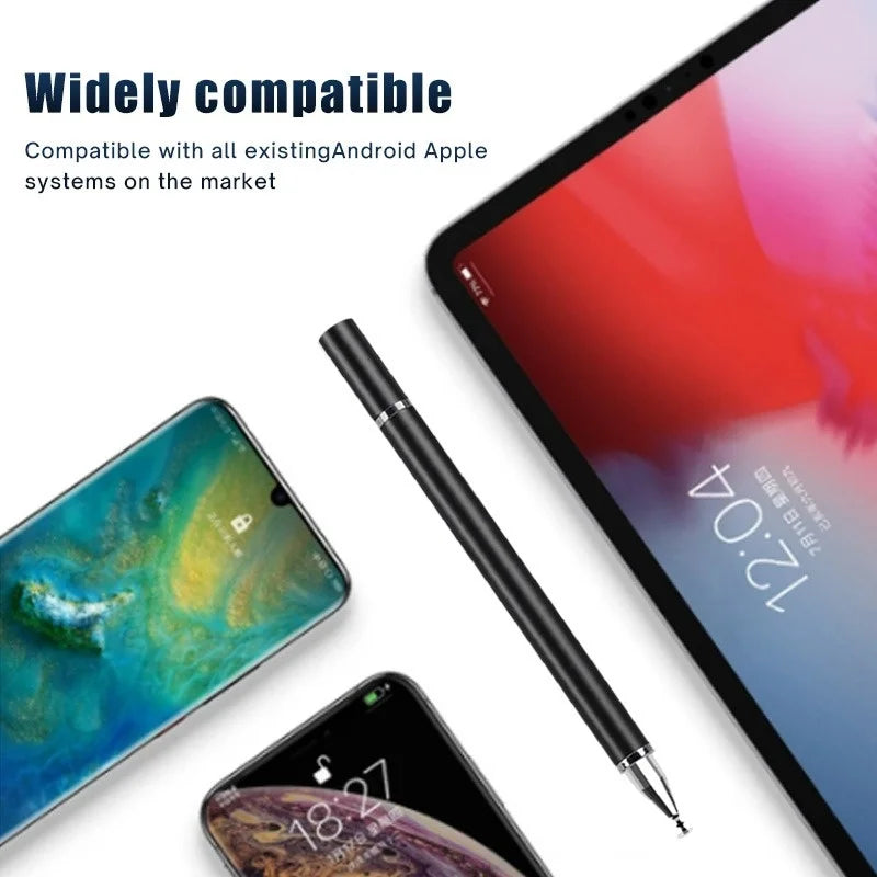 2 In 1 Stylus Pen For Smartphone Tablet Drawing Capacitive Pencil Universal Android Mobile Phone Screen Touch Pen For iPad mini