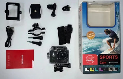  Action Camera 4K WiFi 2.0 Inch Touch Screen 140° Wide Angle Video Recording 30M Waterproof Bicycle Motorcycles Sports Cameras