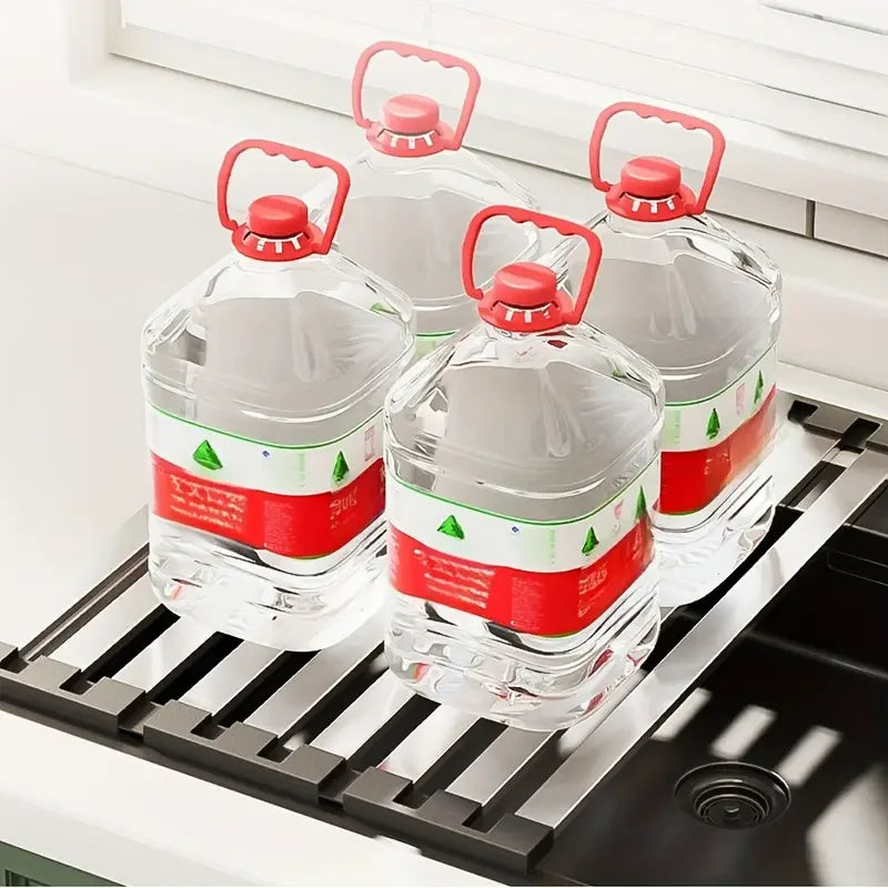 304 stainless steel kitchen sink drain rack sink dish rack dish rack foldable telescopic drain basket
