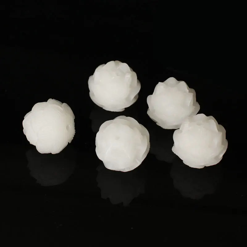 2pcs Natural Bodhi Seed Carved Lotus Charm Beads 17-18mm Handicarft Pendants/Garments/Tassel/Jewelry Flower Spacers DIY Unisex