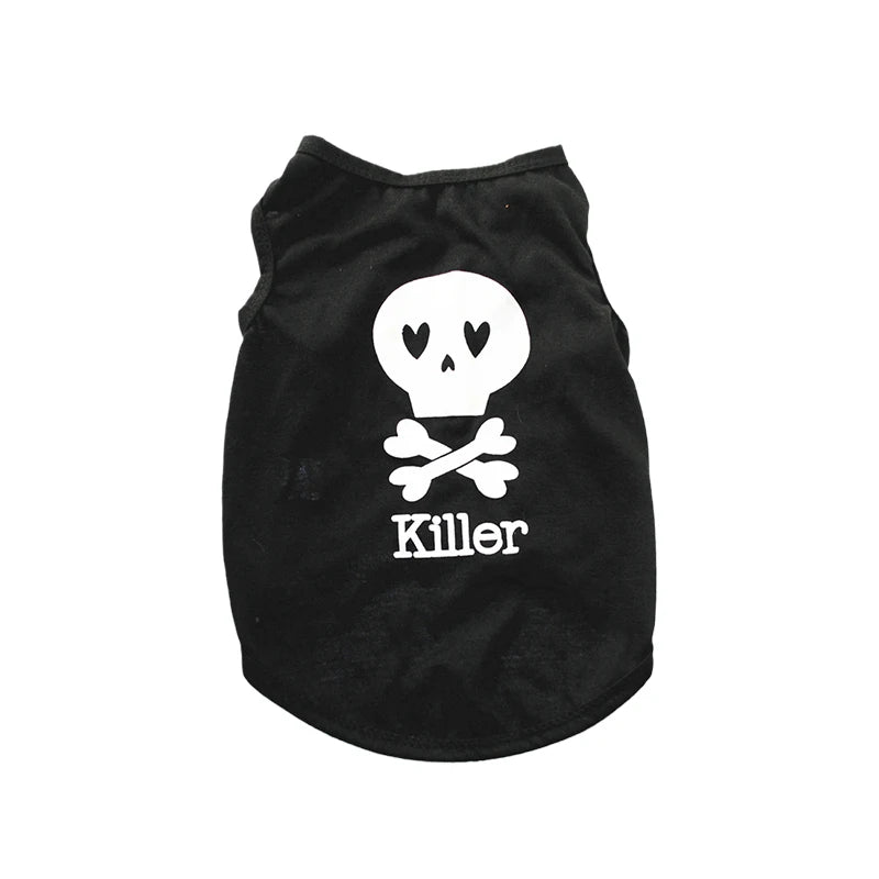 Summer Pet Clothing for Cats 100% Cotton Cat Puppy Vest Cool Breathable Print Sphynx Cat Clothes Kitten Pajamas ropa para gatos