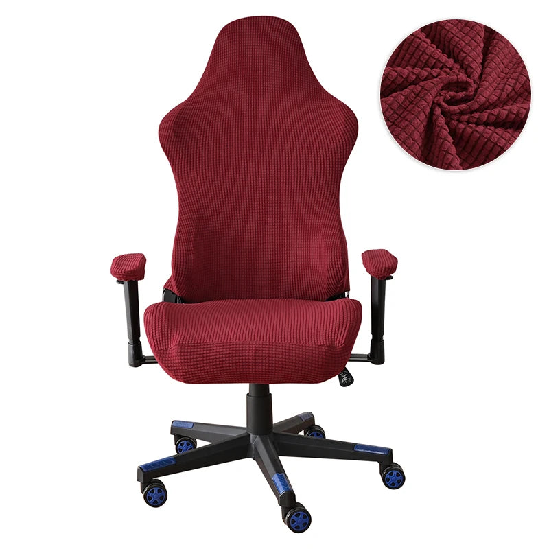 4pcs Gaming Chair Covers With Armrest Spandex Splicover Office Seat Cover For Computer Armchair Protector Cadeira Gamer