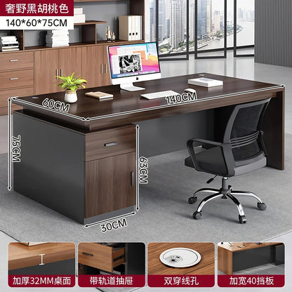 Cabinet Aesthetic Modern Desk Black Unique Gaming Computer Office Desk Design Writing Biurka Komputerowe Home Accessories