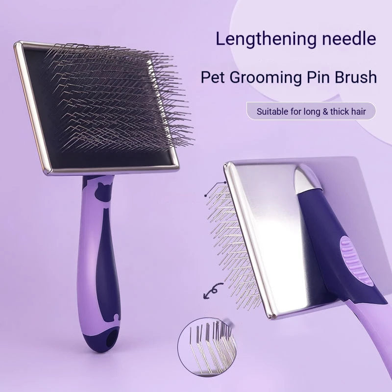Pet Grooming Products Cleaning Medium and Large Dogs Dogs Cats Thick Hair Long Hair Extended Needle Pulling Needle Comb