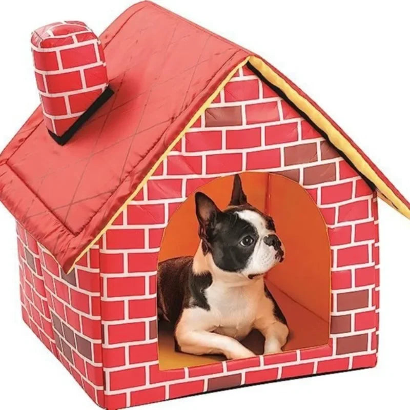 Warm and Comfortable Pets House Detachable and Washable Dog/cat Bed Suitable for Small Dogs and Small To Medium-sized Cats Cave