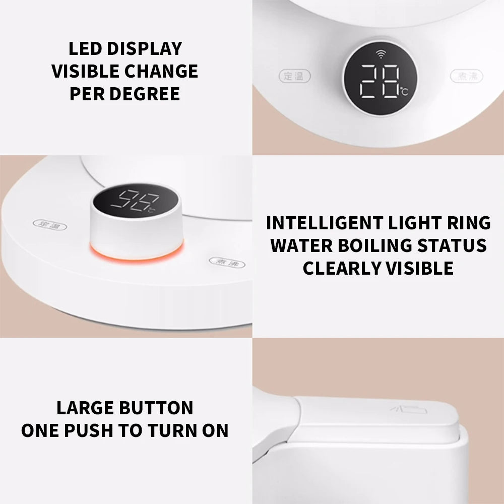 MIJIA Smart Kettle 2 Pro Electric Kettles Kitchen Appliances LED Display 24H Intelligent Temperature Constant MIJIA app CN