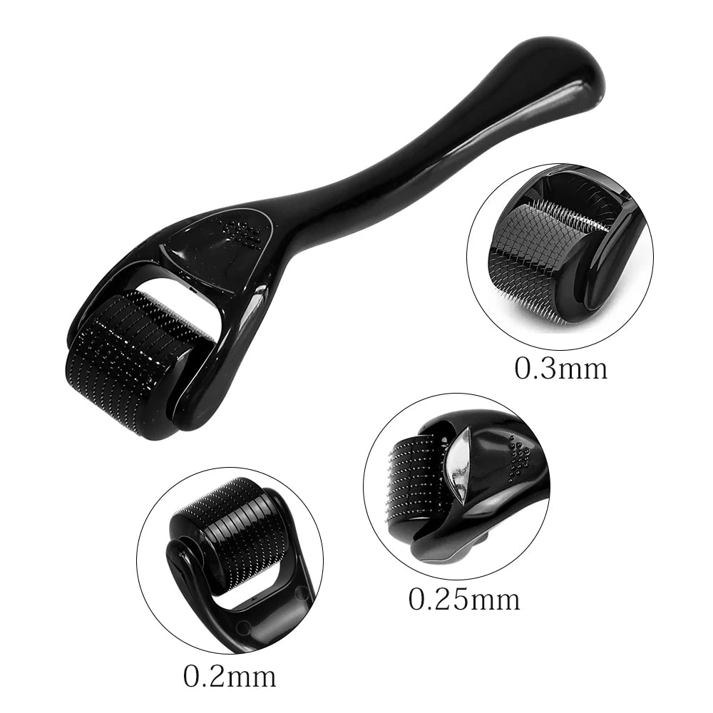 DRS 540 Dermaroller Facial Skin Care Titanium Derma Roller Micro Needle Roller for Hair Regrowth Beard Growth Face Beauty Device