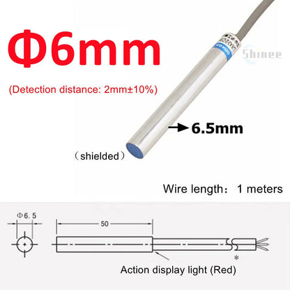 Approach Sensor 4mm 6mm M5 M10 14 M16 M20 22 Black Proximity Switch Inductive Proximity Sensor Detection Switch NPN PNP DC AC
