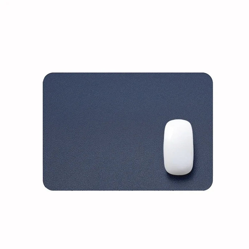 26X21cm Mouse Pad Universal Anti-slip Gaming Mouse Mat PU Leather Waterproof Cup Mats Coaster Laptop Desktop Mousepad