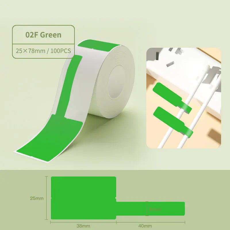 Niimbot Cable Wire Label Stickers Compatible With B21/ B3S/ B1/ B203