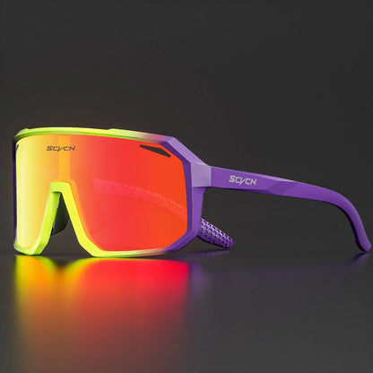 SCVCN New Cycling Sunglasses Men Road Driving Bike Glasses Outdoor Sports Running Women Bicycle Cycling Glasses UV400 Goggles