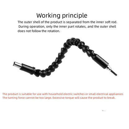 Electric Drill Screwdriver Bit Multifunctional Universal Snake flexible Hose Cardan Shaft Connection Soft Extension Rod Link