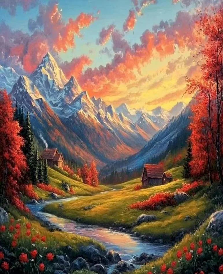 Diamond Painting  Accessories Landscape Scenery Diamond Mosaic Handmade Art Exquisite Gift Home Decor