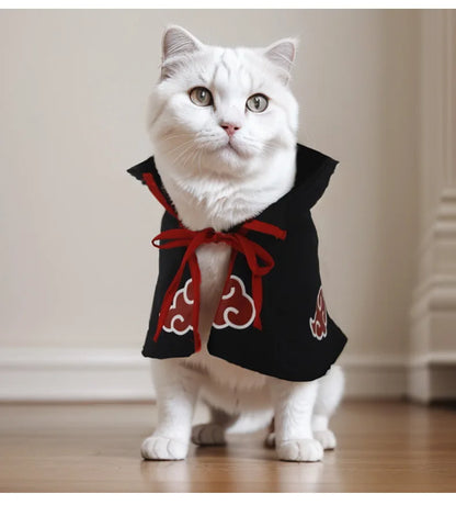 New Anime Haruto Pet Cloak Clothes Pet Cat Dog Cosplay Costume Hokage Uzumaki Akatsuki Photo Props Birthday Fans Gifts Toys