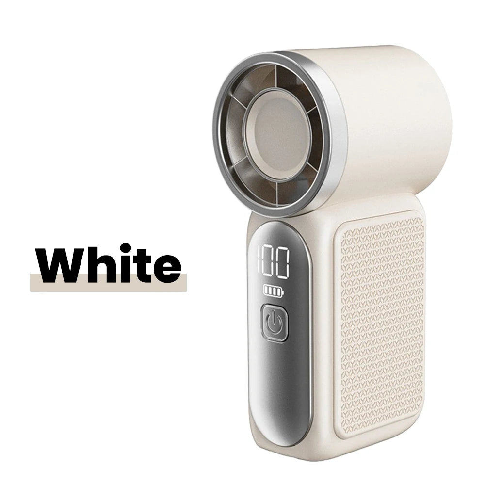 Mini Fan Handheld Portable Outdoor Small Fan 5-speed Adjust Ultra Mini Fan Type-C Rechargeable Home Office Summer Cooling Fans