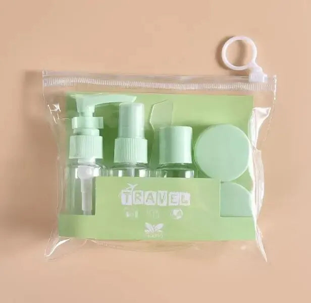 Travel Bottles Kit Leak Proof Portable Toiletry Containers Set Clear Travel Size Cosmetic Containers For Lotion Shampoo Cream So