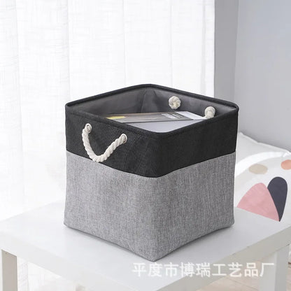 Storage Bin Multifunctional Organizer Basket for Toys and Daily Supplies in Bedroom and Living Room