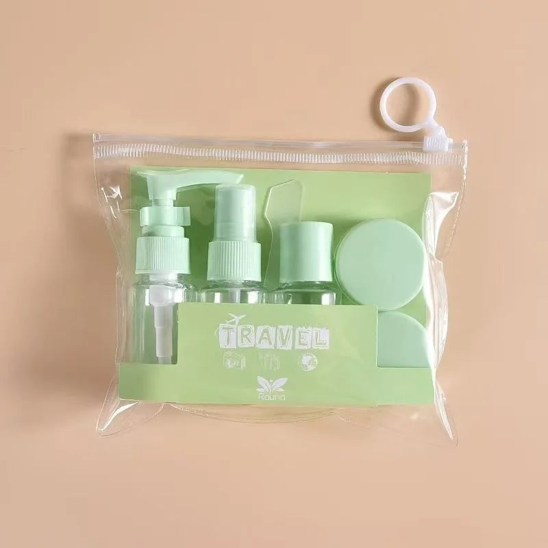 6Pcs Travel Bottle Set for Toiletries, Travel Containers for Toiletries with Clear Zipper Toiletry Bag, Leak Proof Refillable