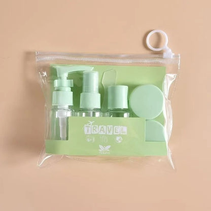6Pcs Travel Bottle Set for Toiletries, Travel Containers for Toiletries with Clear Zipper Toiletry Bag, Leak Proof Refillable