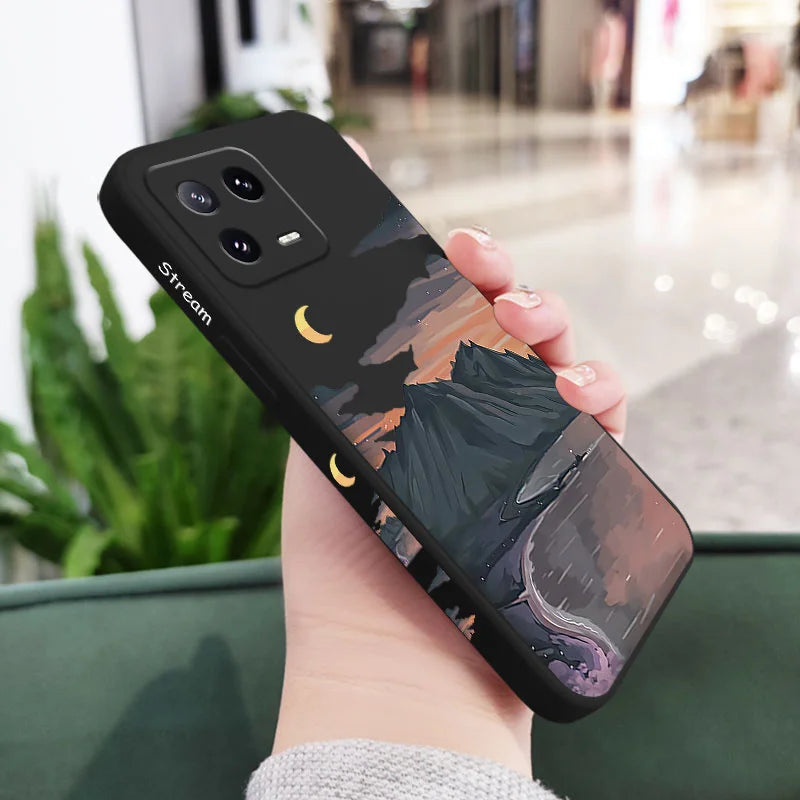 Beautiful River Phone Case For Xiaomi Mi 17 15 14 14T 13 12 12X 12T 12S 11 11T Ultra 10 10T 9 9T Pro Lite Liquid Silicone Cover