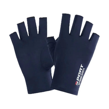 Sun Protection Gloves Half Finger Gloves Ice Silk Screen Gloves Men Fishing Gloves Women Gloves Summer Sunscreen Gloves