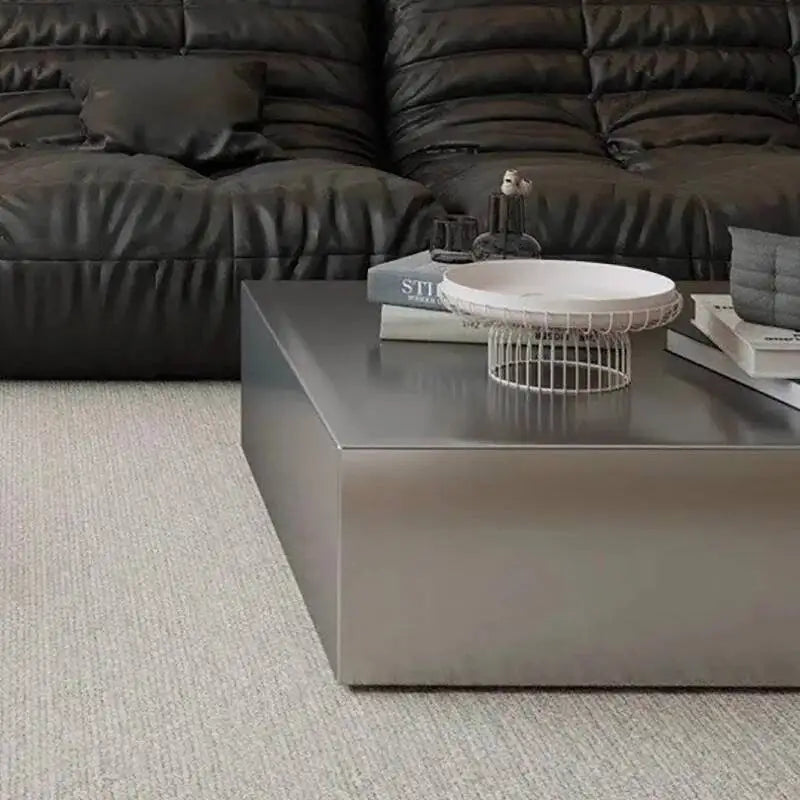 Square Industrial Coffee Table Minimalist Aesthetic Nordic Italian Coffee Table Unique Premium Mesa De Centro Furniture Home