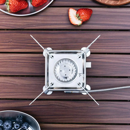 Foldable Portable Camping Stove Mini Heater Gas Burner Cookware Barbecue Camping Equipment Outdoor Camping Furnace
