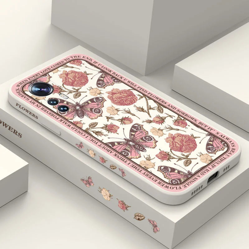 Classicism Flower Phone Case For Xiaomi Mi 17 15T 14T 14 13 13T 12 12T 11 Ultra lite 10 10S 11T 10T 9T Pro Lite Poco F5 5G Pro
