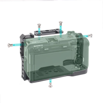 Camera Cage for Sony FX30/FX3 Rabbit Case For Sony Micro-Single Cameras Protective Frame with Arri Hole Arkah Dovetail groove