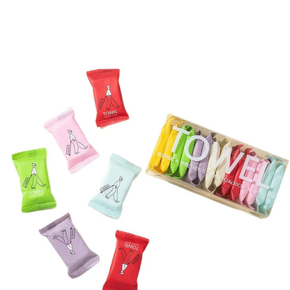 Colorful Compressed Disposable Towels - Portable And Thick Travel Towels, Versatile for Both Wet And Dry Use Suitable for Travel