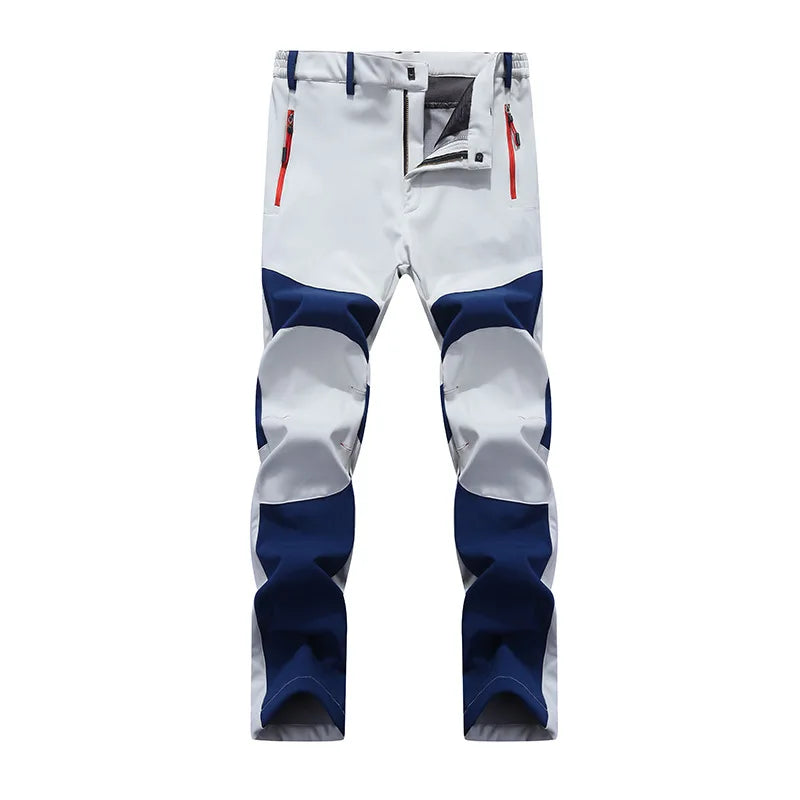 Workwear Pants Men Winter New Men's Thermal Softshell Pants Winter Windproof Waterproof Outdoor Jogging Sports Cargo Pants Man